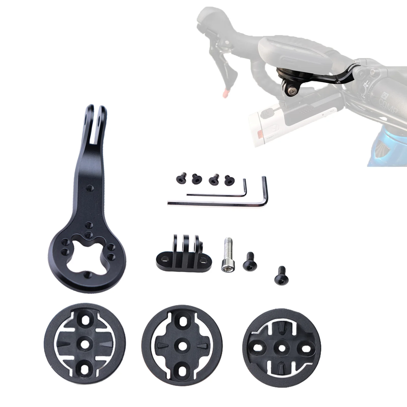 SUKOU Bike Computer Mount for Trek Bontrager Blendr Stem Handlebar Compatible with Garmin Bryton Wahoo Cycling Accessories