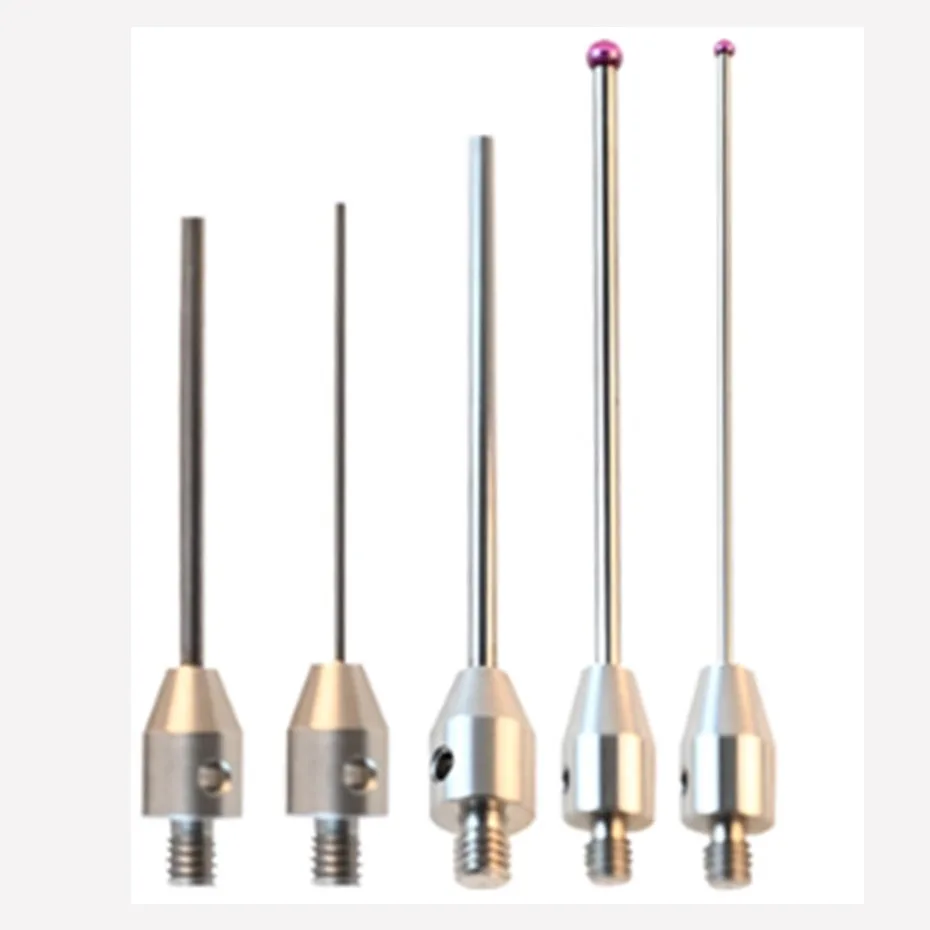 Three dimensional probe, three coordinate measuring needle, ruby measuring head, CNC machine tool special thread M4