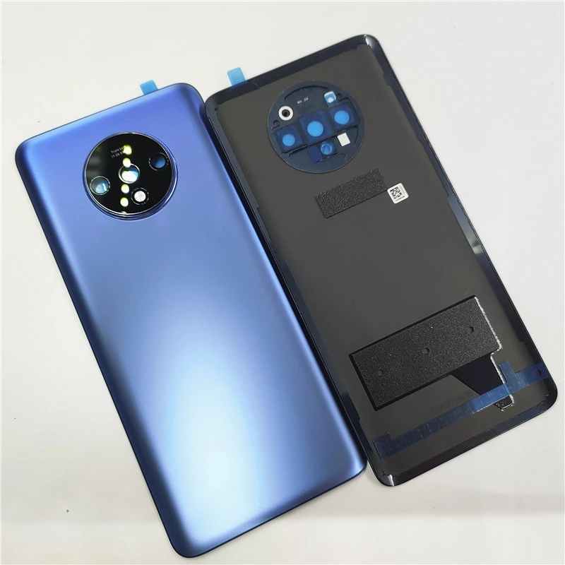 A+++ For Oneplus 7T Battery Cover Gorilla Glass Back Rear Door Housing For Oneplus7t 1+7T Back Frame Glass With Camera Lens