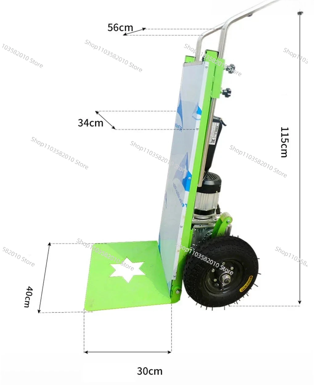 250KG Electric Stair Climber Hand Truck with Mobile Tool Stair Climbing Tracked Transporter Climb Trolley