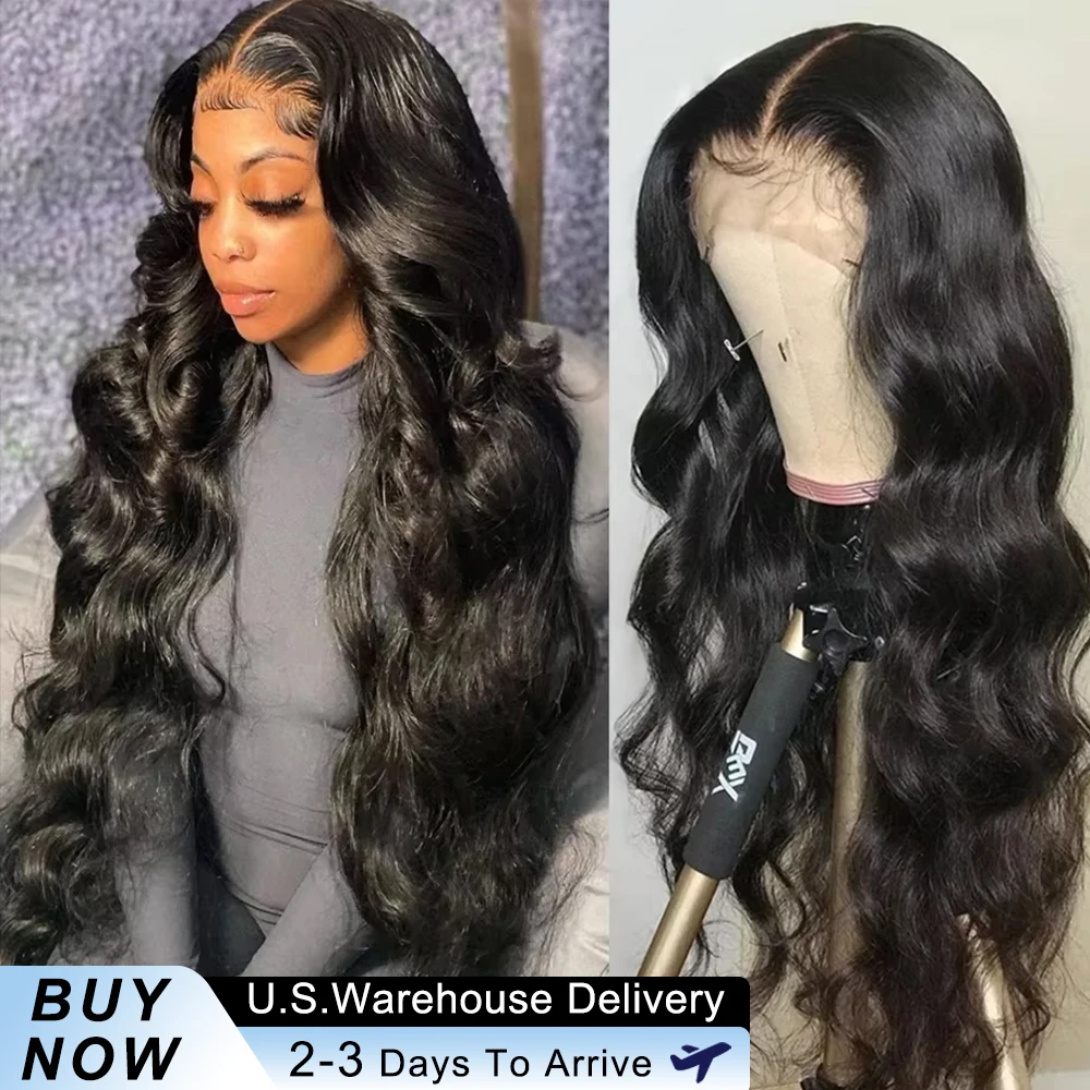 

40 50 Inch Body Wave Human Hair Wigs 13x6 Hd Transparent Lace Frontal Wig 100% Quality Human Hair Wet And Wavy Lace Front Wig