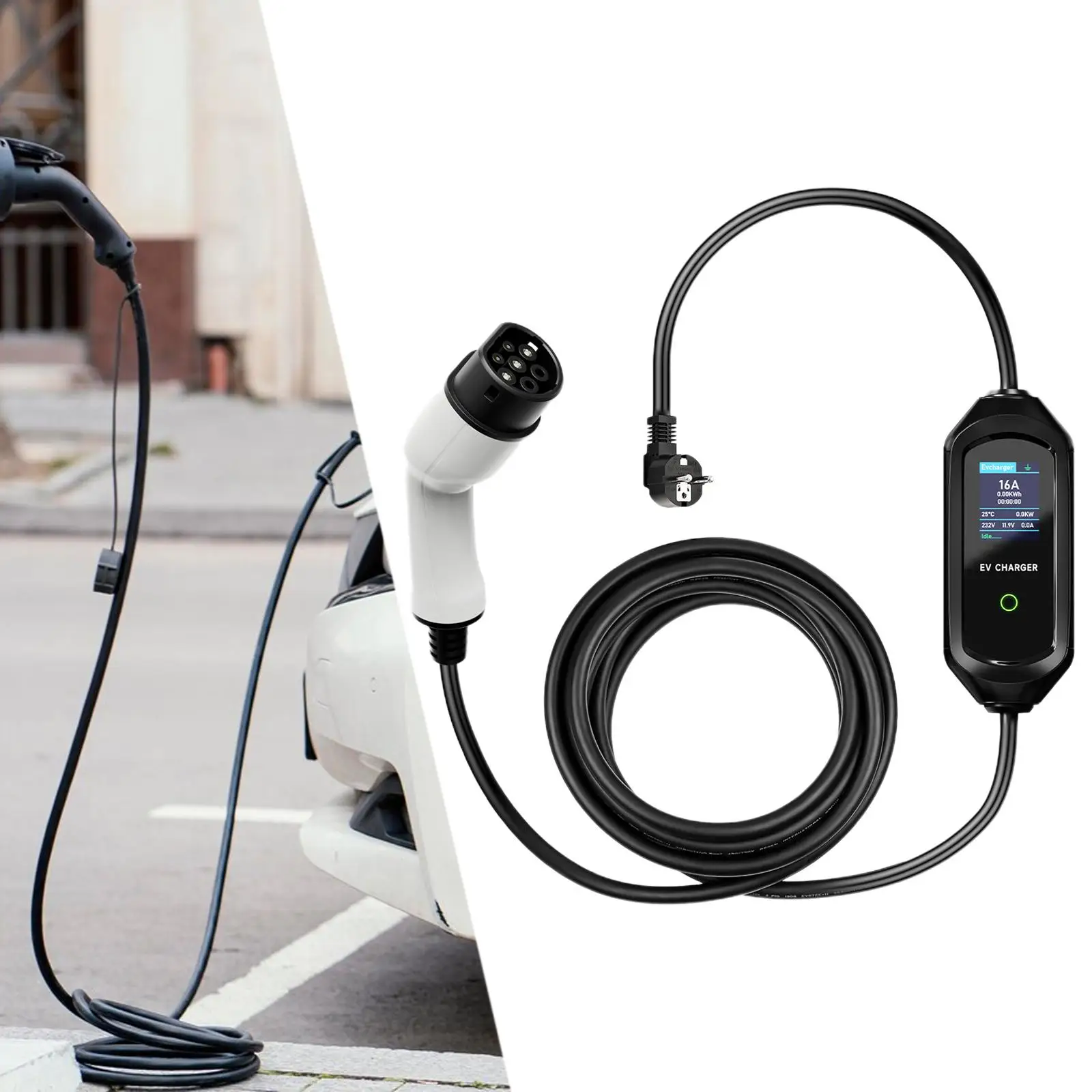 

Portable EV Charger Overvoltage Protection Electric Vehicle Charging Station