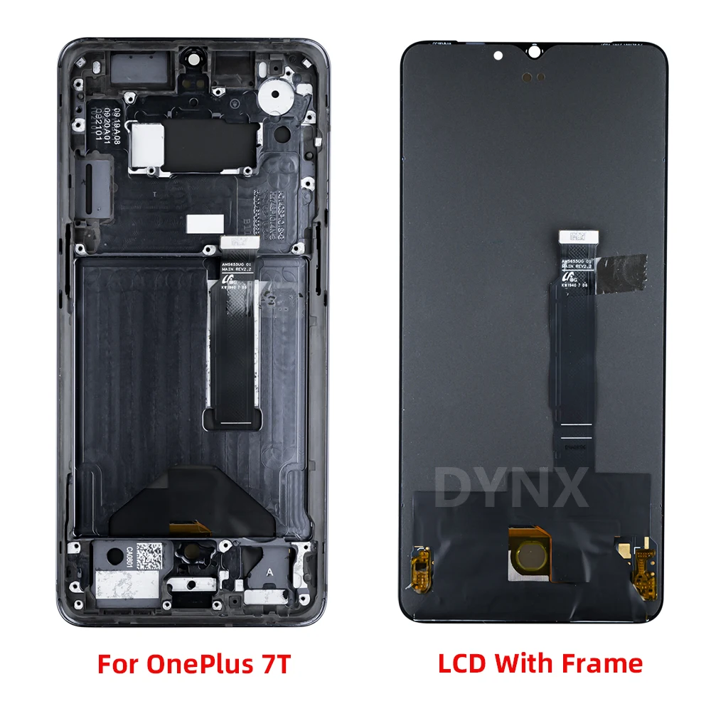 High Quality LCD For Oneplus 7T LCD DisplayTouch Screen Digitizer Assembly With Frame LCD For OnePlus 7T 1+7t screen Replacement