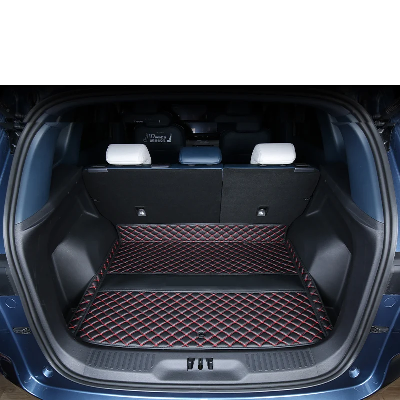 leather car trunk mat cargo liner luggage cushion rear boot mats for ford territory 2022 2023 2024 styling accessories sport