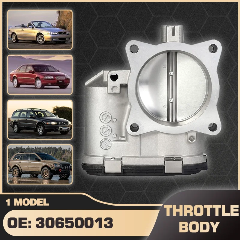

Throttle Body Valve Assy For Volvo C70 Volvo S60 Volvo S80 Volvo V70 Volvo XC70 Volvo XC90 30650013 30711553 30711554 0280750131