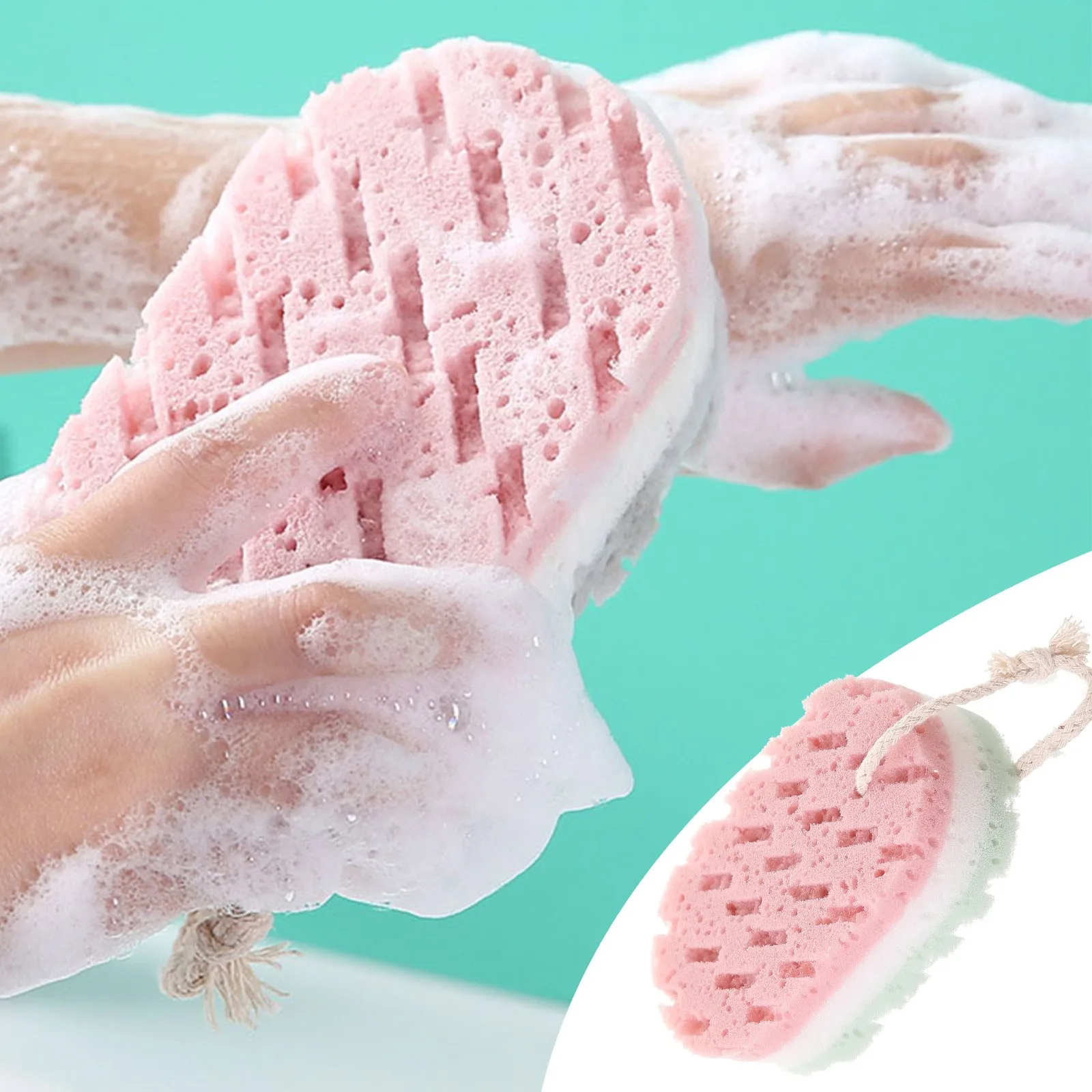 Bathing Ash Rubbing Soft Bubble Brush Can Be Hung With A Water Absorbing Cleaning Brush