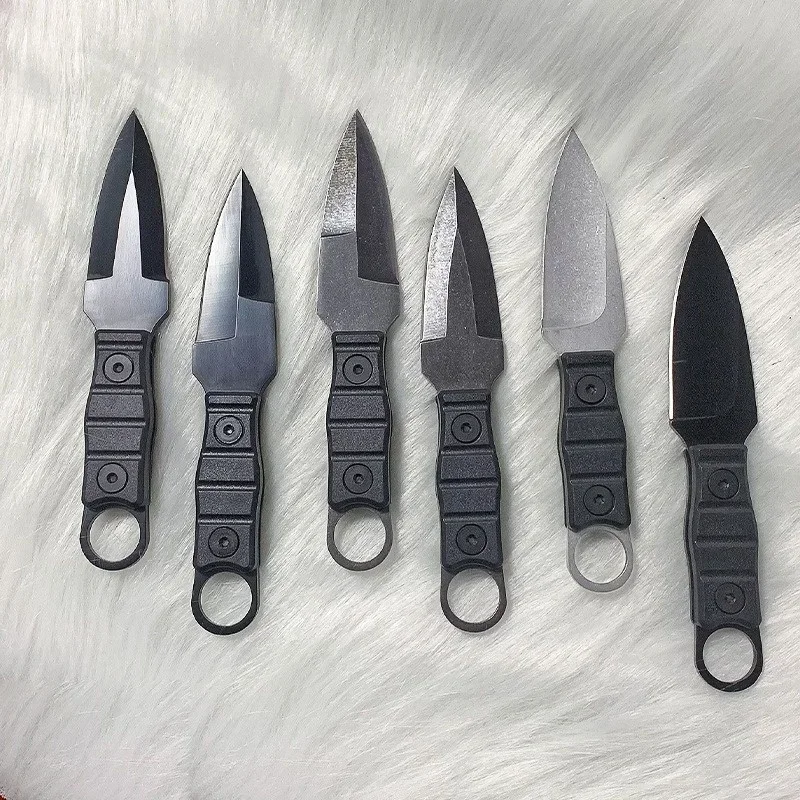 Professionelles Outdoor-Überlebensmesser, feststehende Klinge mit Scheide – aus hochhartem D2-Stahl, geeignet für Camping und Jagd – Detail 1