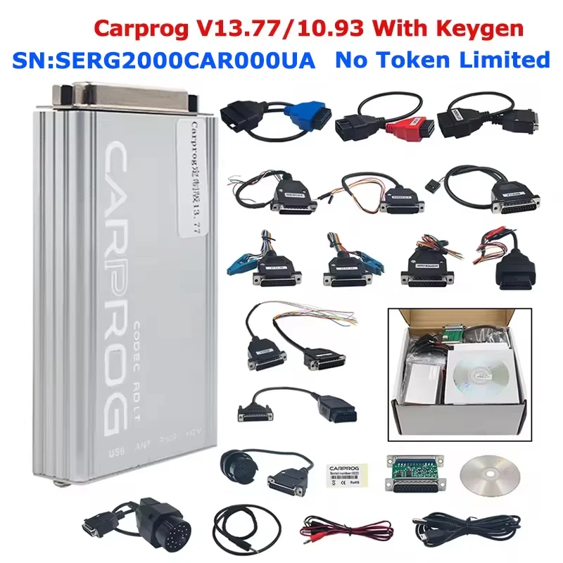 

For online Carprog V13.77 Full Adapter No Token Free Keygen Car Prog V8.2110.93 For Airbag/Radio/IMMO ECU Repair Tool Programmer
