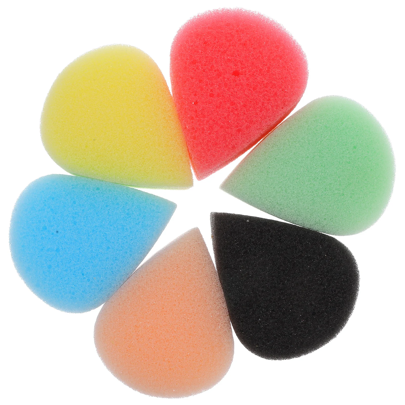 Éponges de peinture pour le visage en forme de goutte d'eau, outils de peinture pour le visage, maquillage artistique, fournitures de peinture corporelle, utilisation en Festival, 6 pièces
