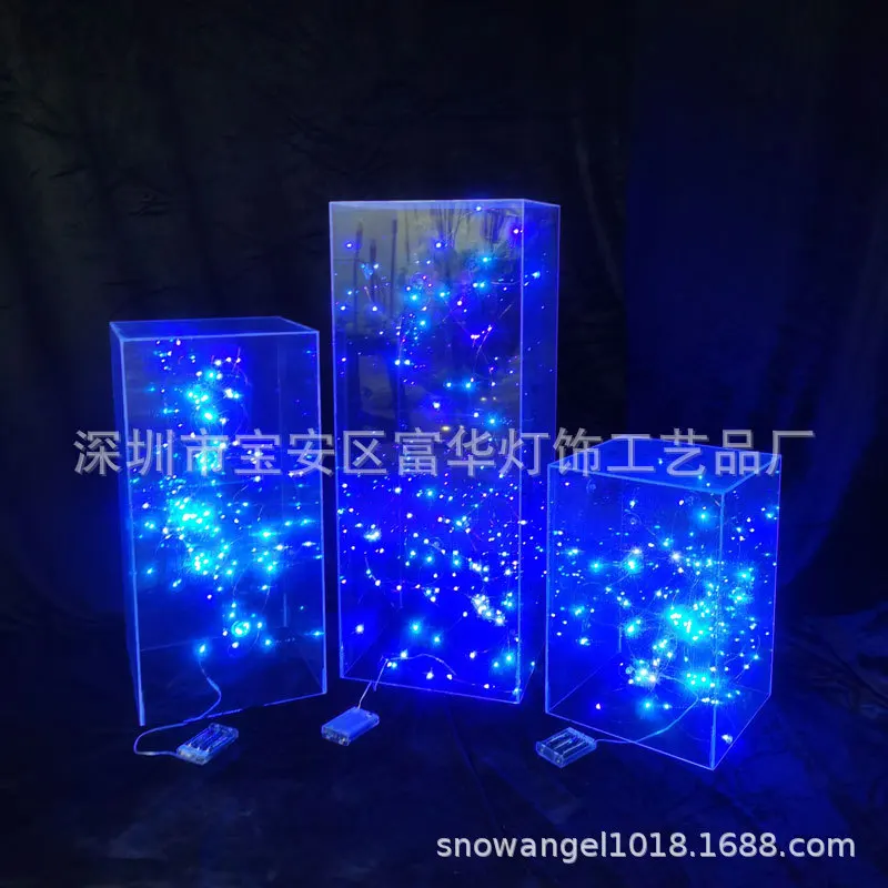 Wedding Road Guide Wedding Arrangement Transparent Acrylic Road Guide Three-piece Wedding Event Scene Arrangement Stage Props