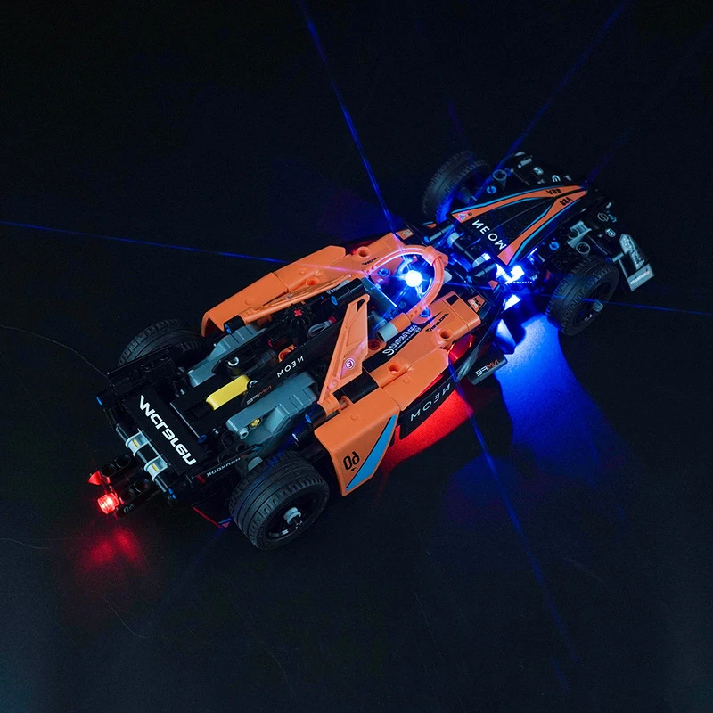 Lighting Set For Car Technic 42169 NEOM McLarensed Formula E Team Not Include Building Block (Only Led Light Kit)