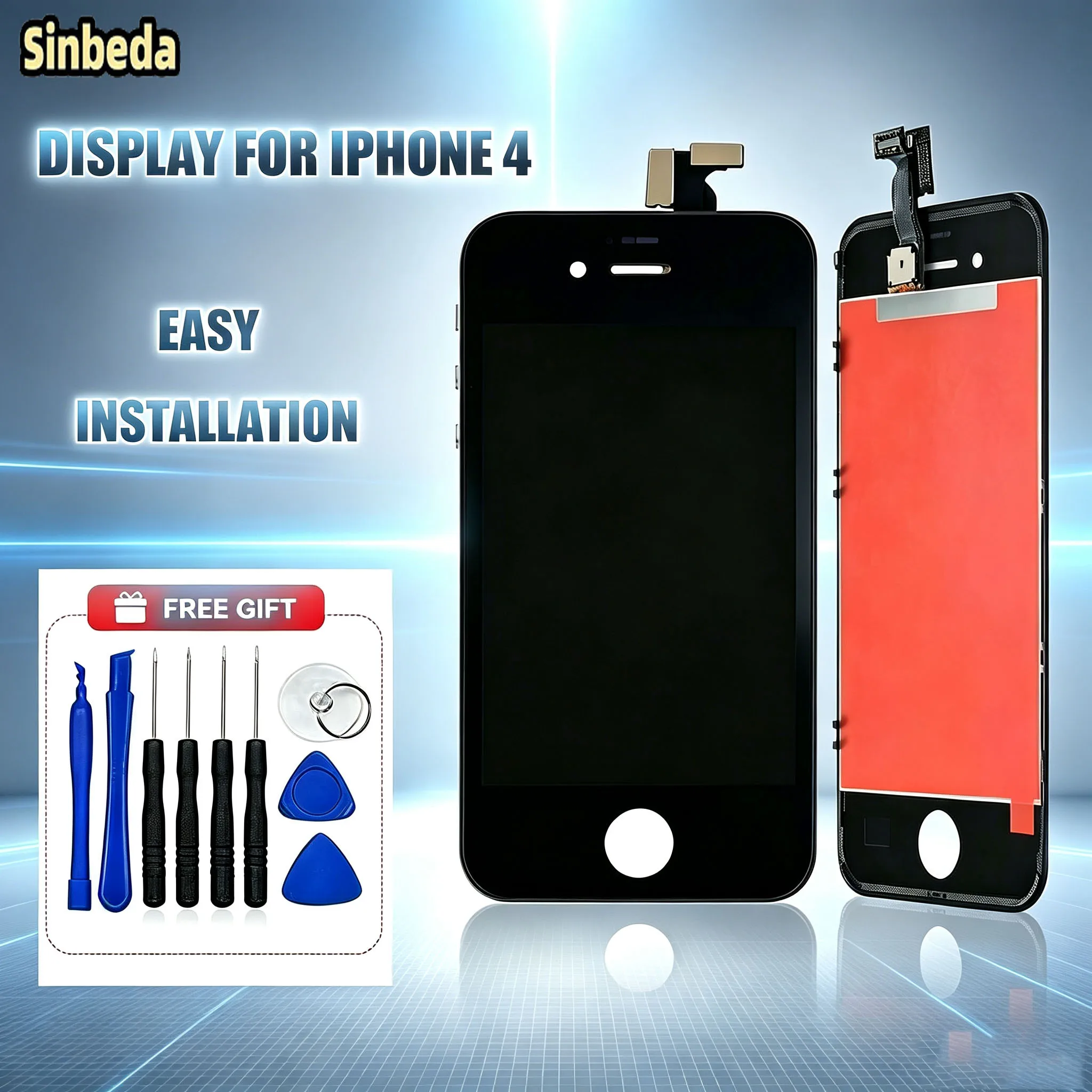 Repalcement Lcd Display For iPhone 4 3D Touch Srceen Digitizer Assembly Zero Dead Pixel Screen With Repair Tool Kit