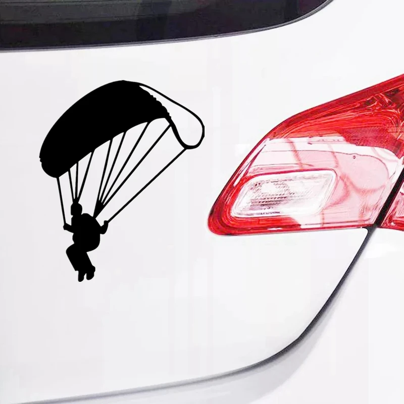 JPCT Car Stickers, Paragliding Fun Car Stickers, Extreme Sports Stickers, Borderless Style PVC