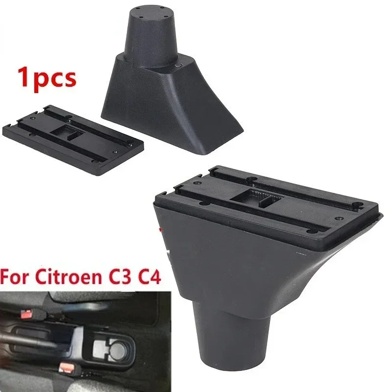 NEW For Citroen C3 C4 Armrest Box Center console central Store content box cup holder accessories parts USB Charging