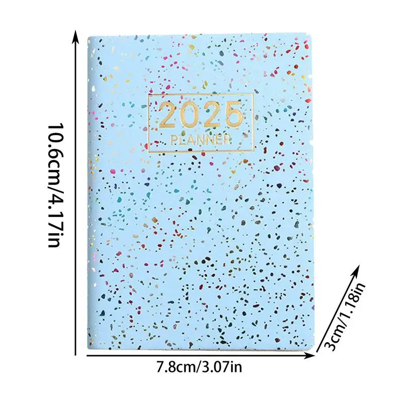 2025 Agenda Book Portable Pocket Book English Weekly Monthly Note Book Daily To Do List Planner For Daily Schedules Daily Tasks