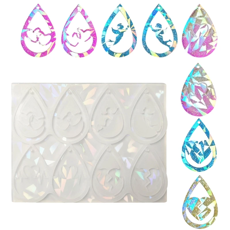 Durable Silicone Mould Earring Pendant Casting Mold Festive Earrings Moulds Valentine's Day Gift for Women