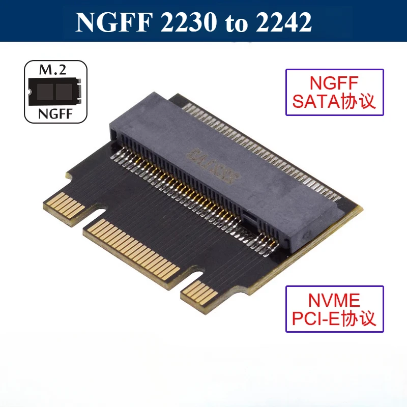 

NGFF 2230 to 2242 compatible with Lenovo Legion ThinkPad T470 480 L480 X270 X280 T580 solid-state SSD