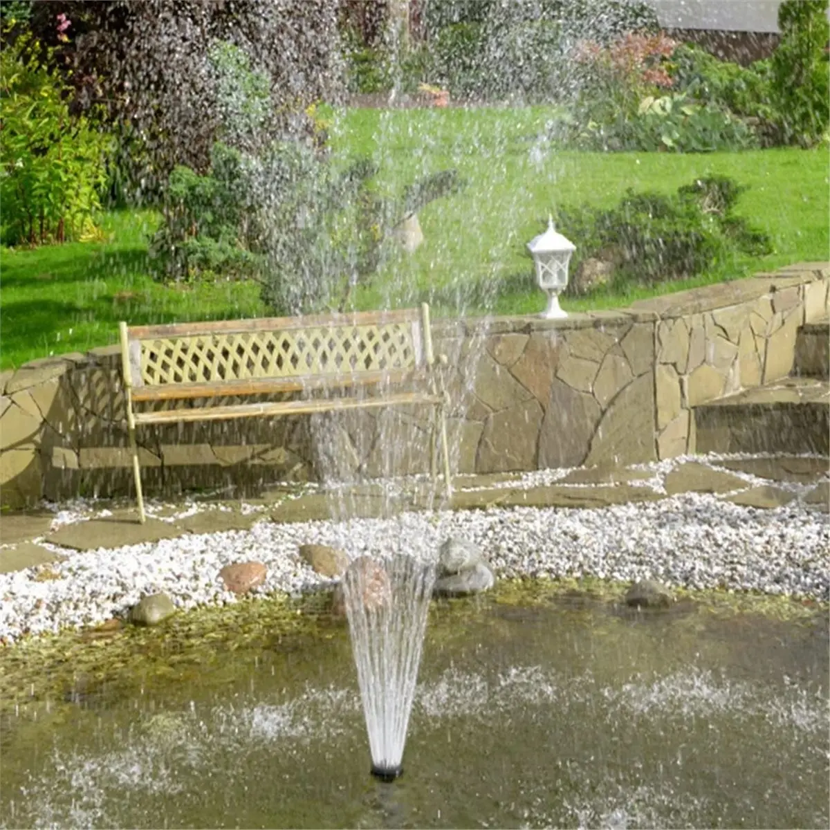 9W Solar Panel Powered Water Feature Pump Solar Fountain Pond Pump Kit Solar Water Pump for Garden Pool Pond Fountain