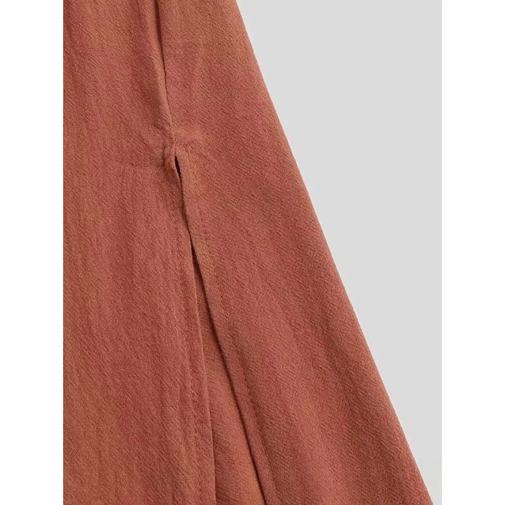 2025 Trendy Choice! Middle - Eastern Ethnic Style Dubai Loose Robe, Long - sleeve with Cylindrical Opening Showing Exotic Flavor