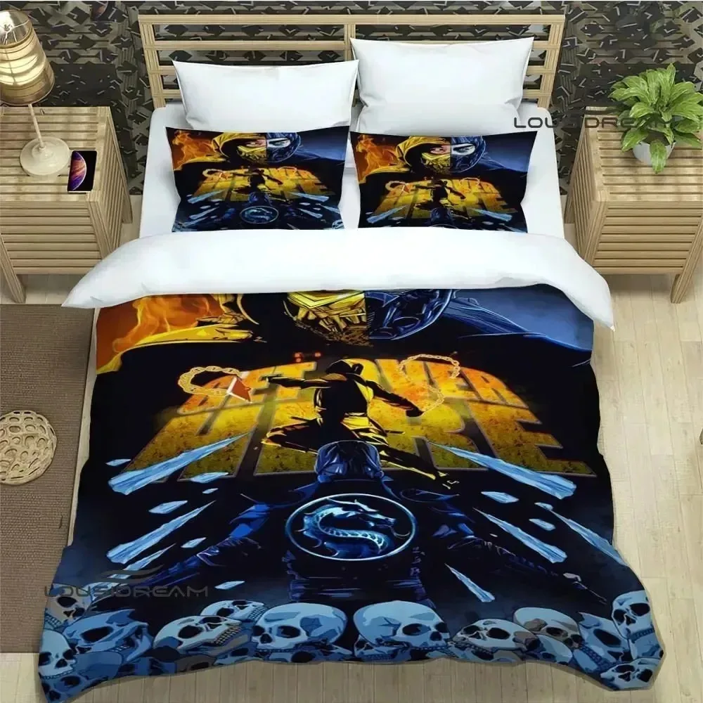 

Mortal Kombat Cartoon Printed Bedding Sets Exquisite Supplies Set Duvet Cover Bed Comforter Set Bedding Set Luxury Birthday Gift
