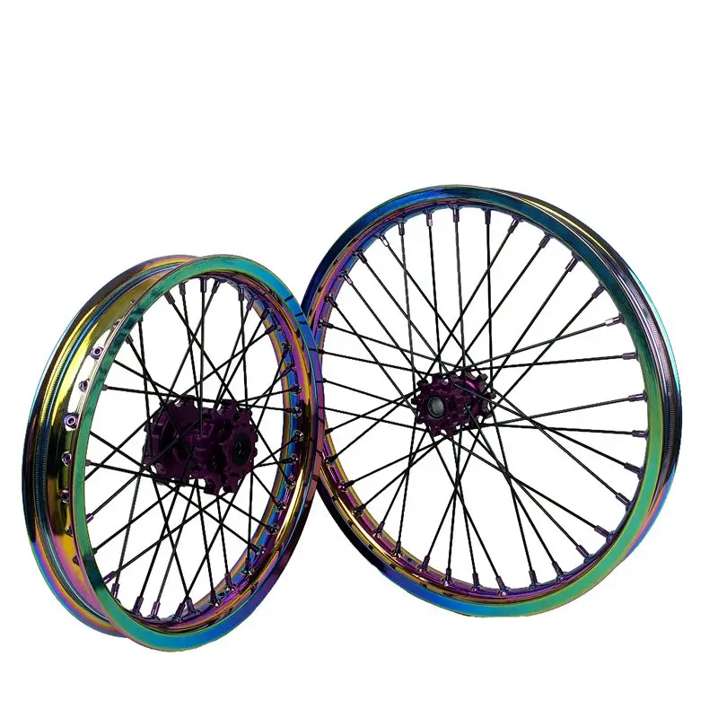 

High Performance Spoked Wheels Set Rainbow Rims for SUR-RON Light Bee X LBX Segway X160 X260 19/16