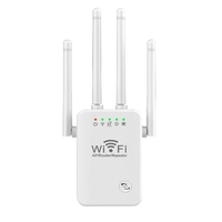 300M Wifi Router Wireless Repeater 2.4G Signal Booster Extender 4 Antenna Router Signal Amplifier For Home