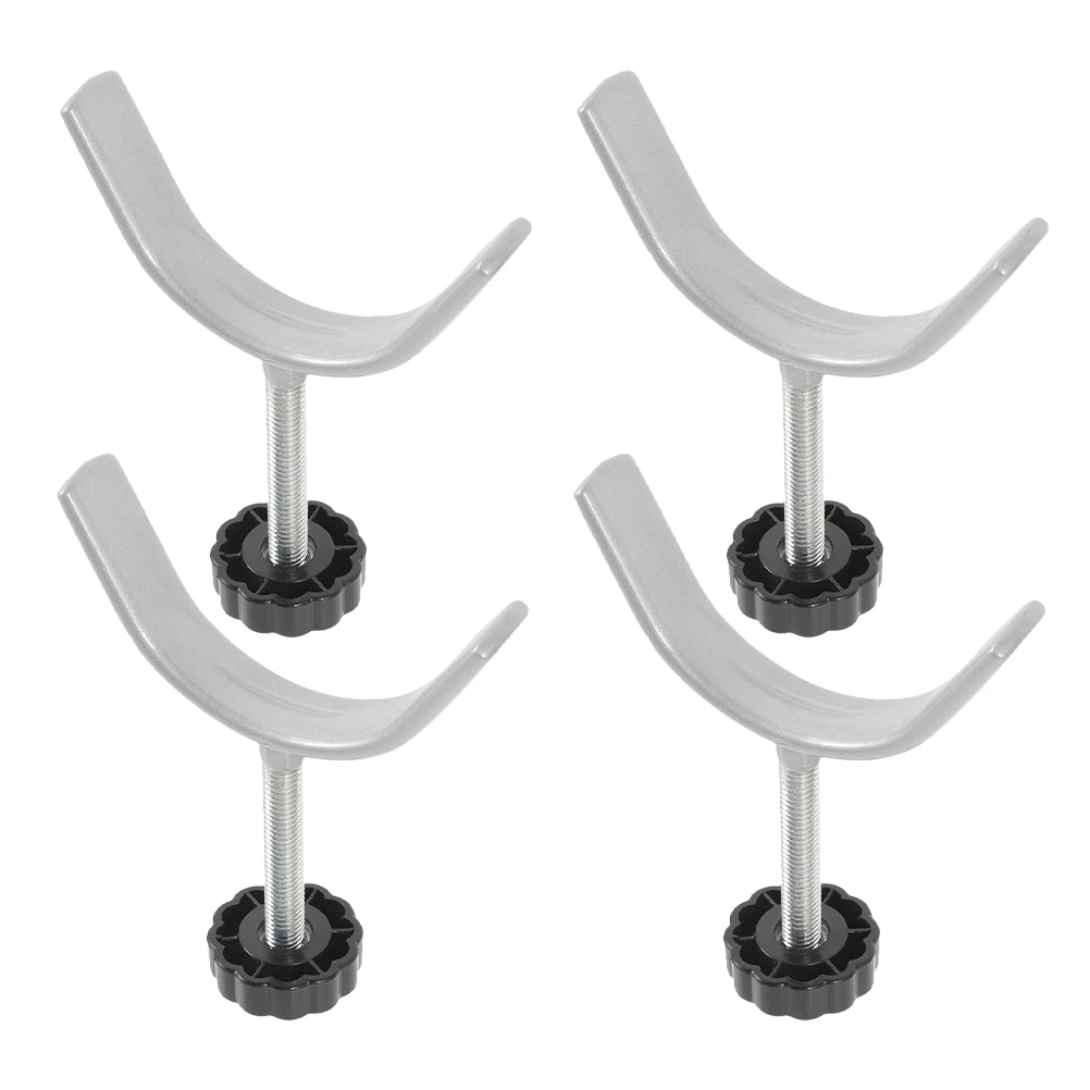 4 قطعة أجهزة بوابة الحيوانات الأليفة لبوابات سلامة الطفل على شكل حرف U مطلي بالمطاط طقم تركيب شديد التحمل تركيبات بوابة الدرج