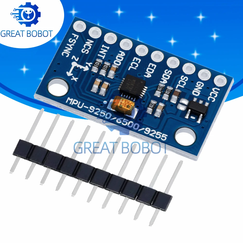 Accelerometer Mpu6050 - 1Pcs GY‑6500 IIC I2C SPI MPU6500