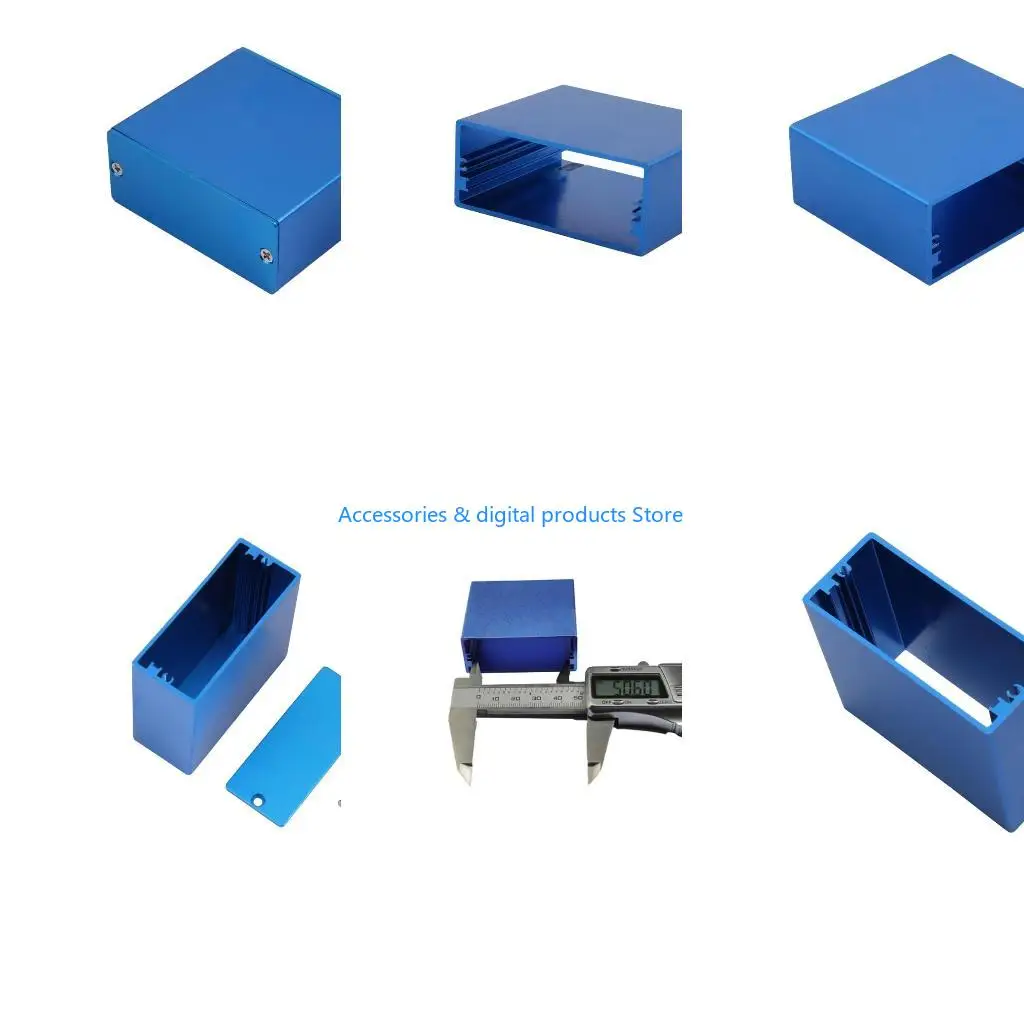 77JD DIY Aluminum for Case Electronic Project PCB Metal Enclosure Box 1.97x2.28x0.94i