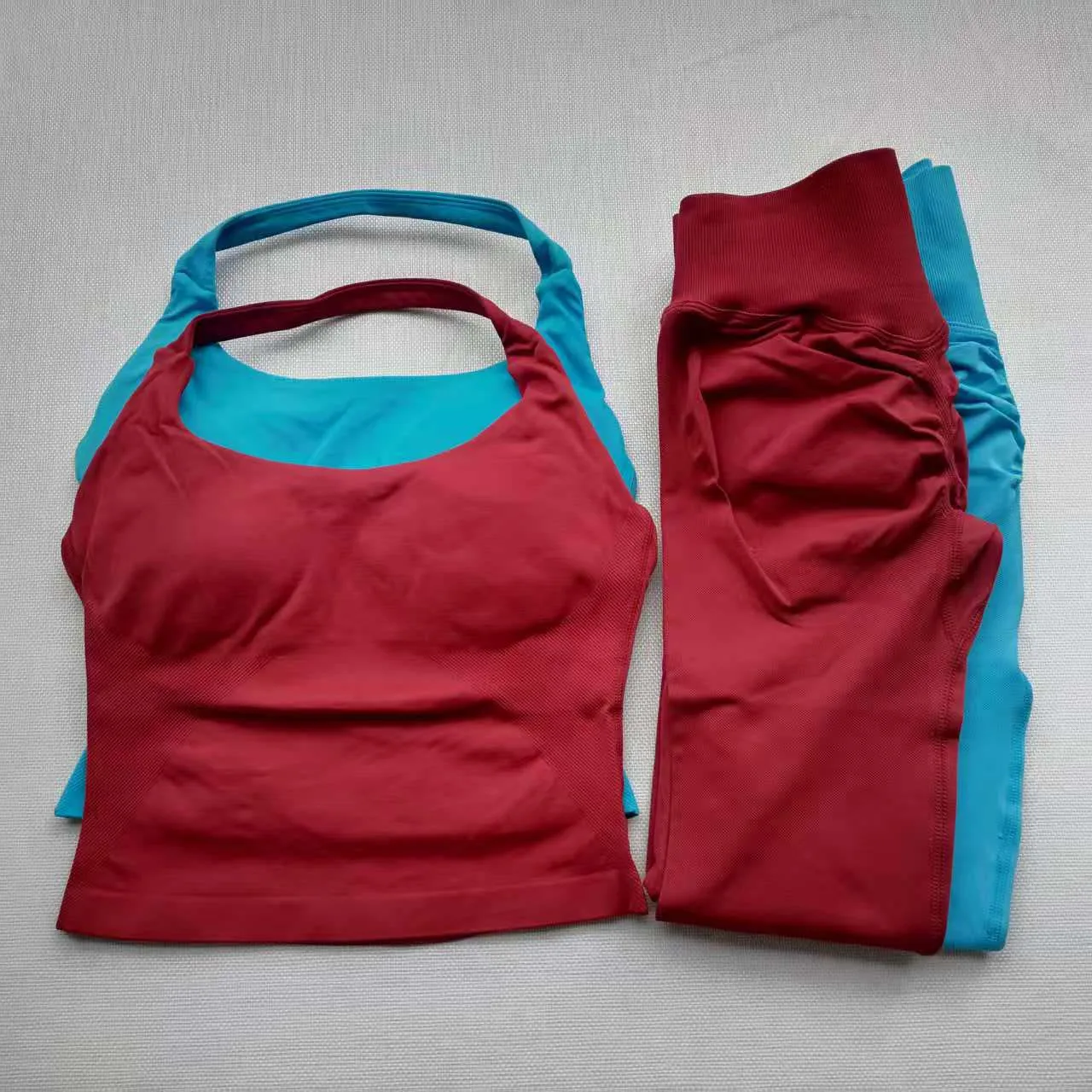 

2PCS Impact Sports wear Women Yoga Set Gym Clothes Sportswear Yoga Suits Fitness Set Tracksuits Sports Top Gym Leggings Set