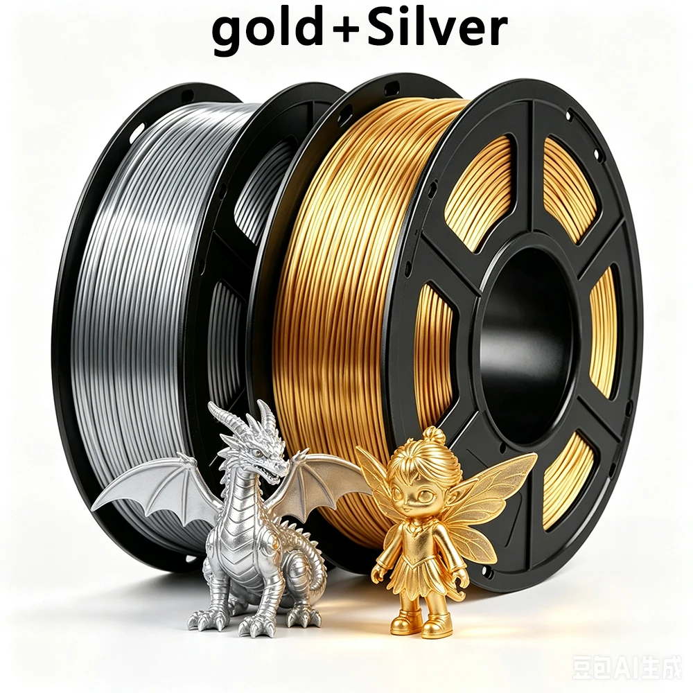3D Printing Nylon Filament - Filamento PLA Seda Prata e Seda