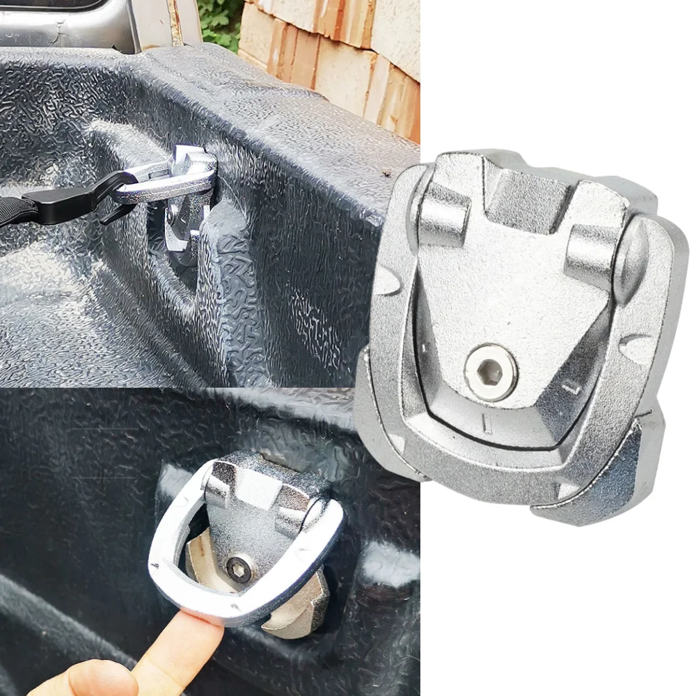Truck Bed Inner Tie Down Hooks For Nissan Navara NP300 Silvery Metal Tie Down Hooks Auto Accessories