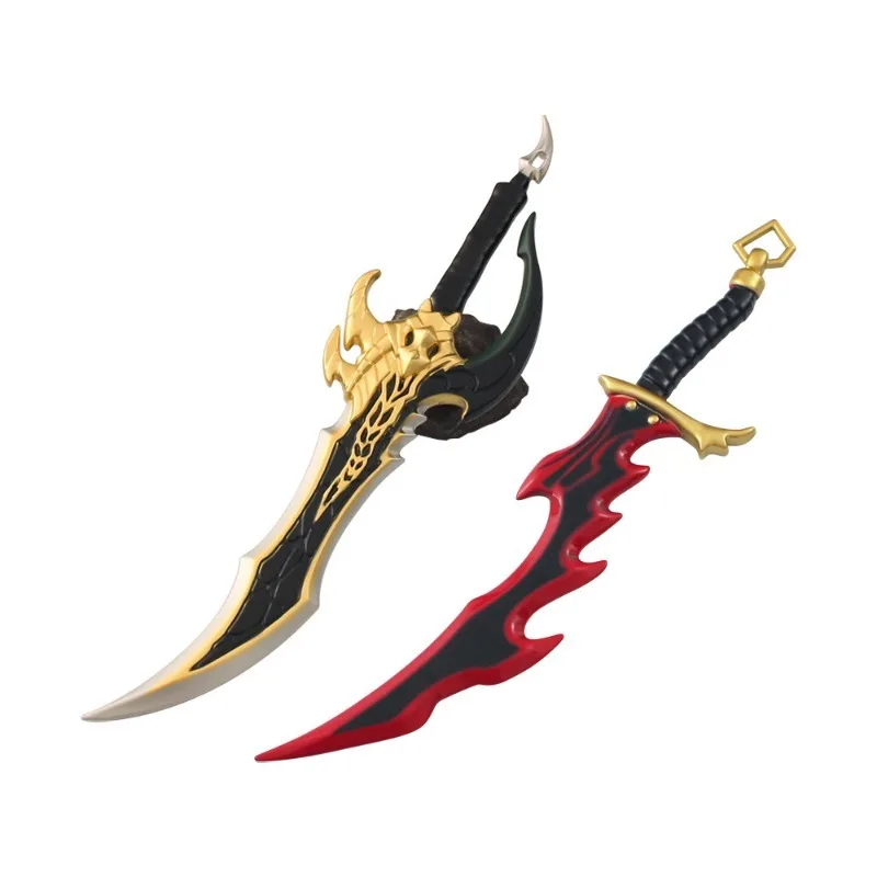 22cm Solo Leveling Anime Knight Killer Golden Fang Model ze Stopu Metalu Zestaw Zabawek Kolekcjonerskich Figurka Akcji Dekoracja na Biurko Prezent