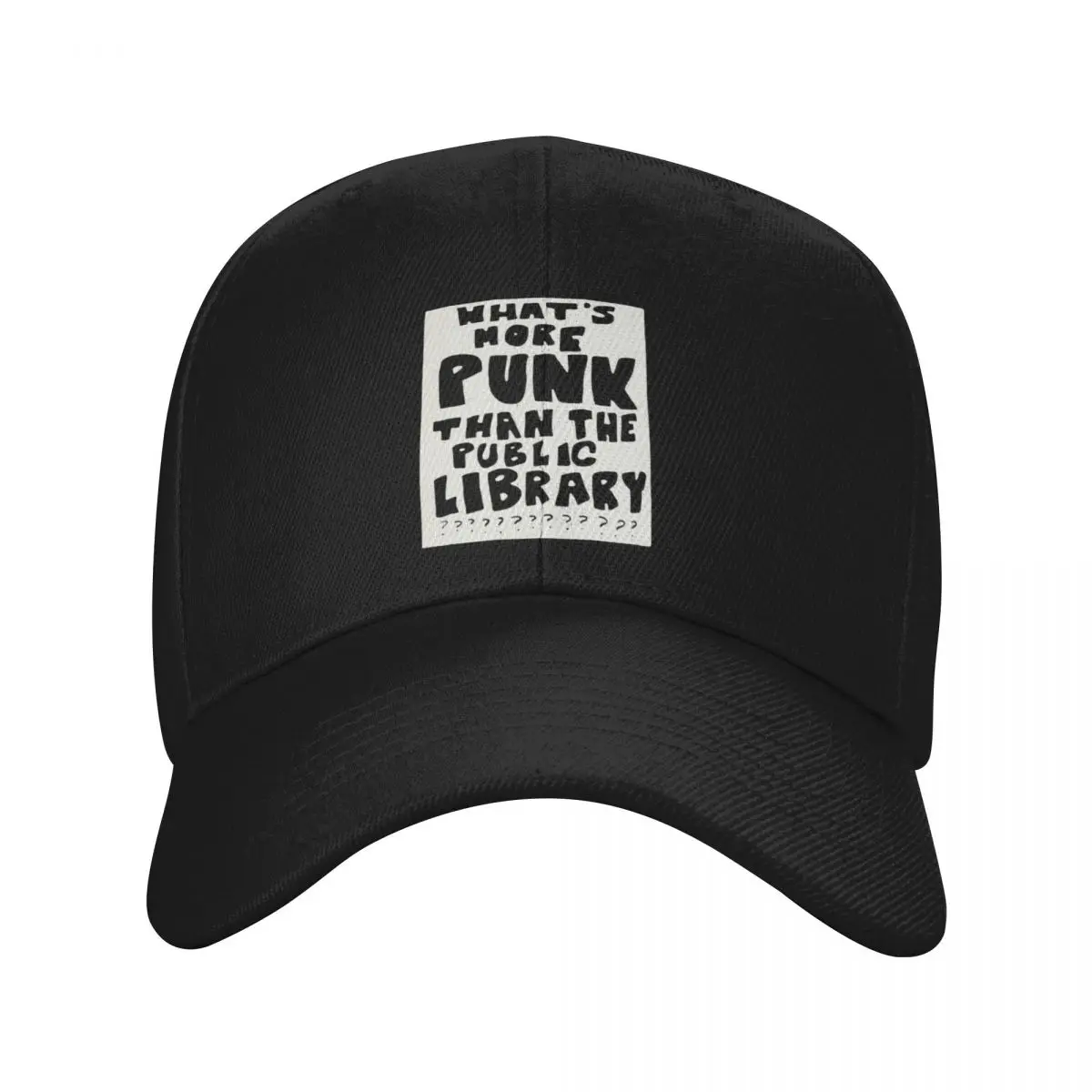 

what's more punk than a public library Baseball Cap Mountaineering party Hat Hat Luxury Brand Anime Man Women's