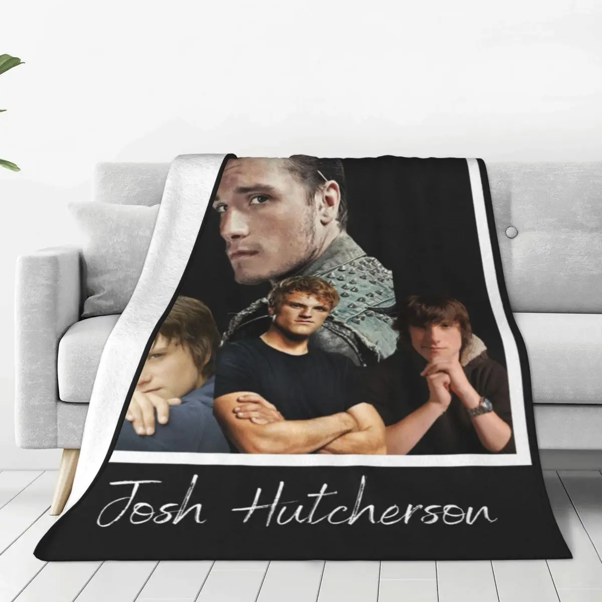 J-Josh Hutchersons Flannel Blanket Quality Warm Soft Actor Bedding Throws Winter Camping Bedroom Pattern Bedspread