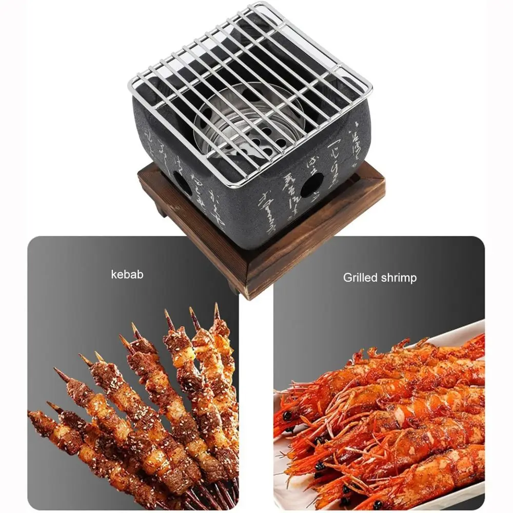 

New Mini BBQ Grill Aluminium Alloy Multi-Function Carbon Barbecue Grills Portable Charcoal Grill Indoor Outdoor