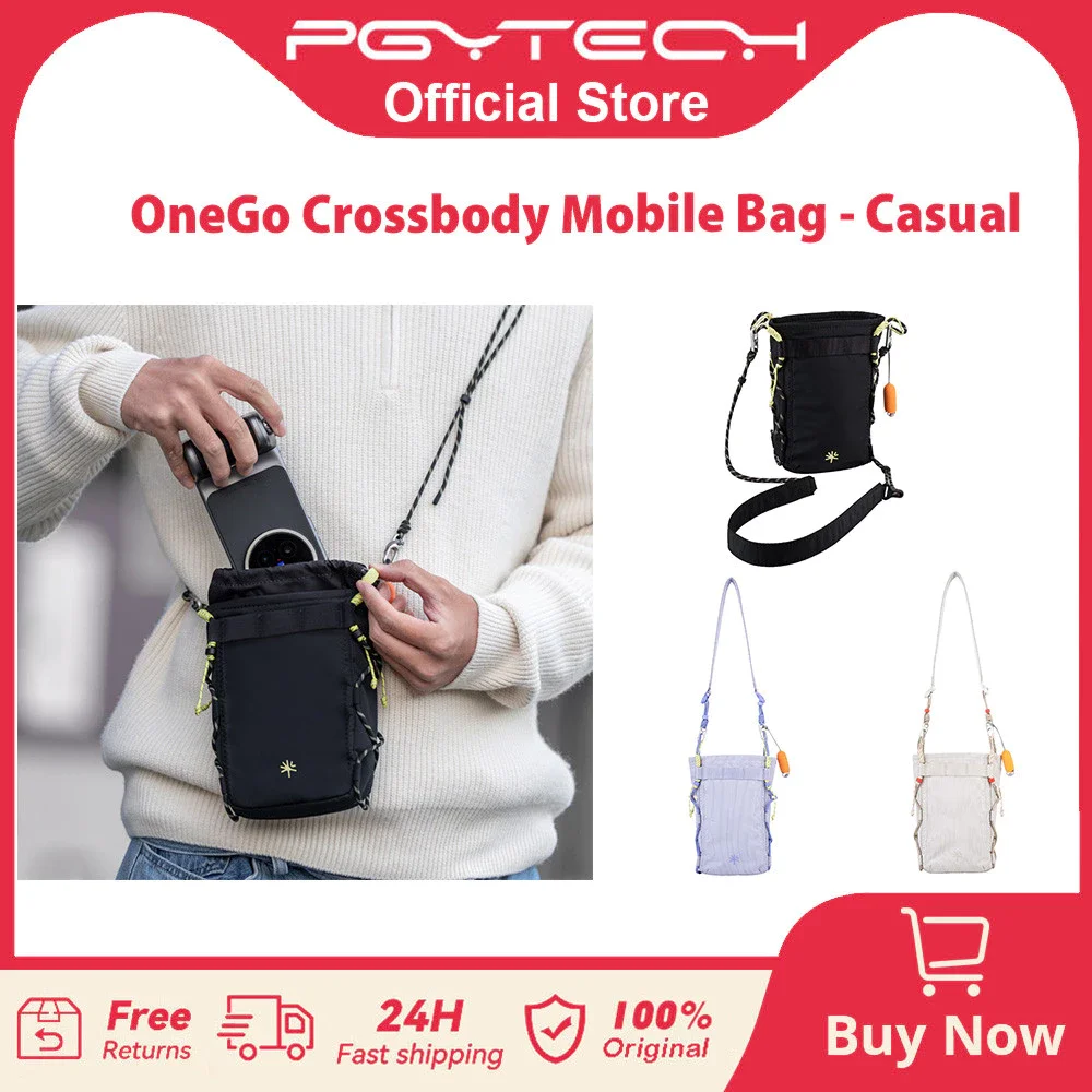 Sac à bandoulière décontracté PGYTECH OneGo, sac à main léger avec cordon de serrage pour appareil photo, pour iPhone 12-17