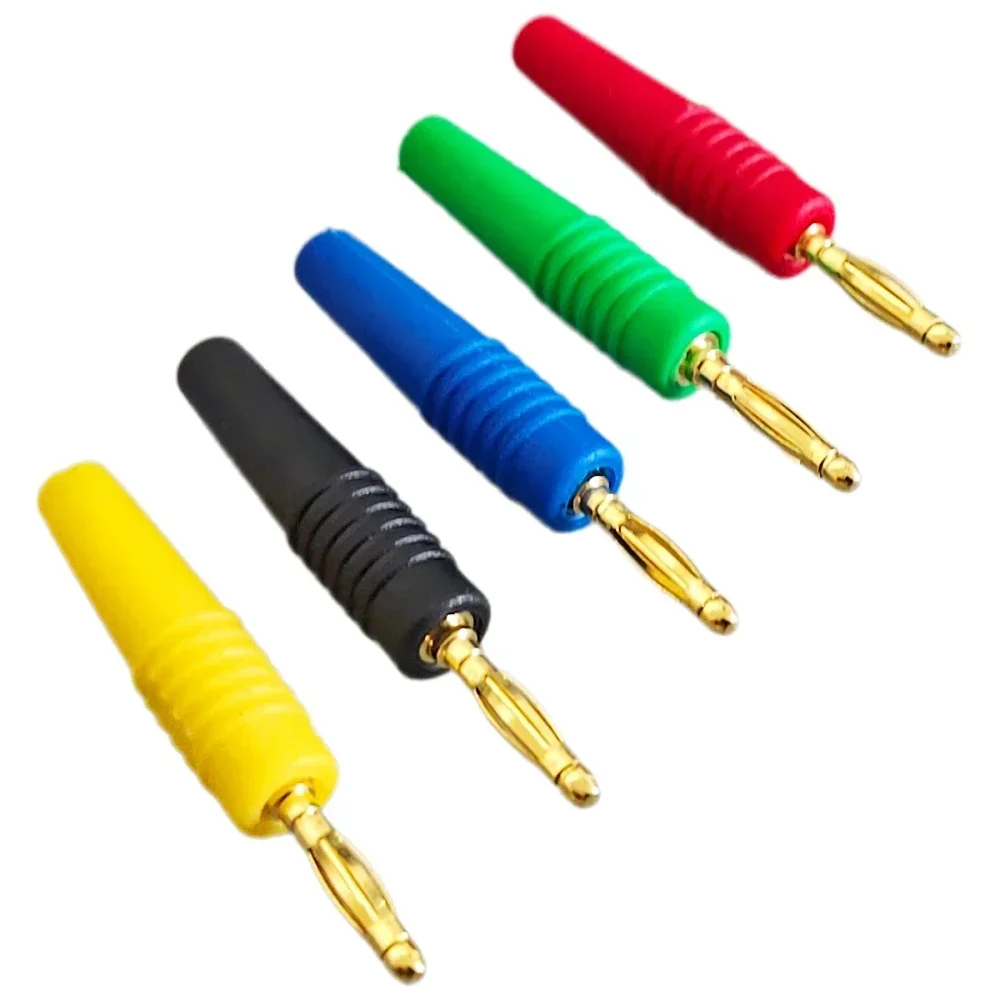 5Pcs 2mm Banana Jack Plug Socket Stacked Male Female Audio Speaker Screw Terminal Connector For Experimental Panel Test DIY