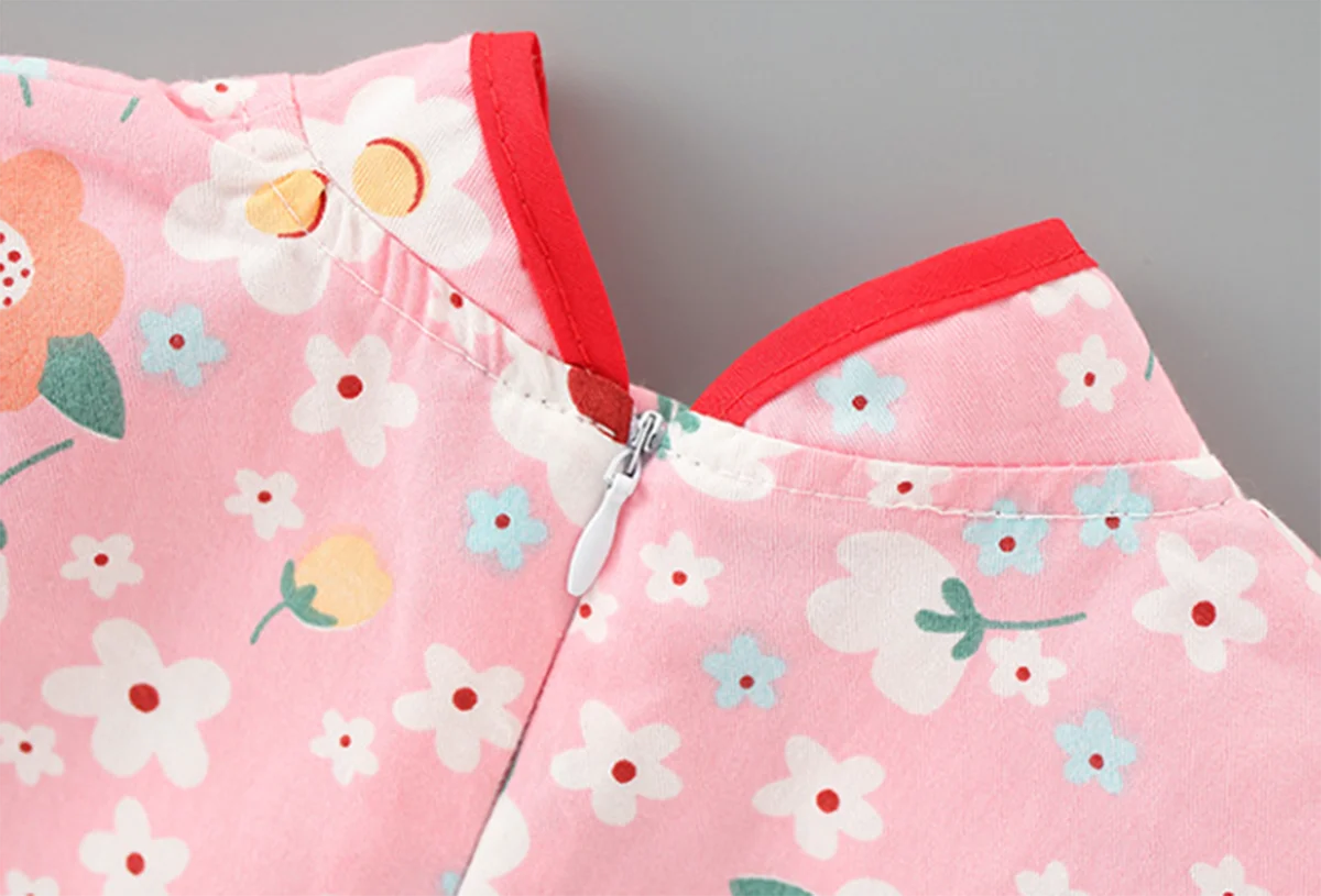 Modetrend Sommer Kinder Cheong sam Prinzessin Kleid Mädchen Kleidung Kinder Cartoon gedruckt chinesischen Stil Qipao niedlich schön