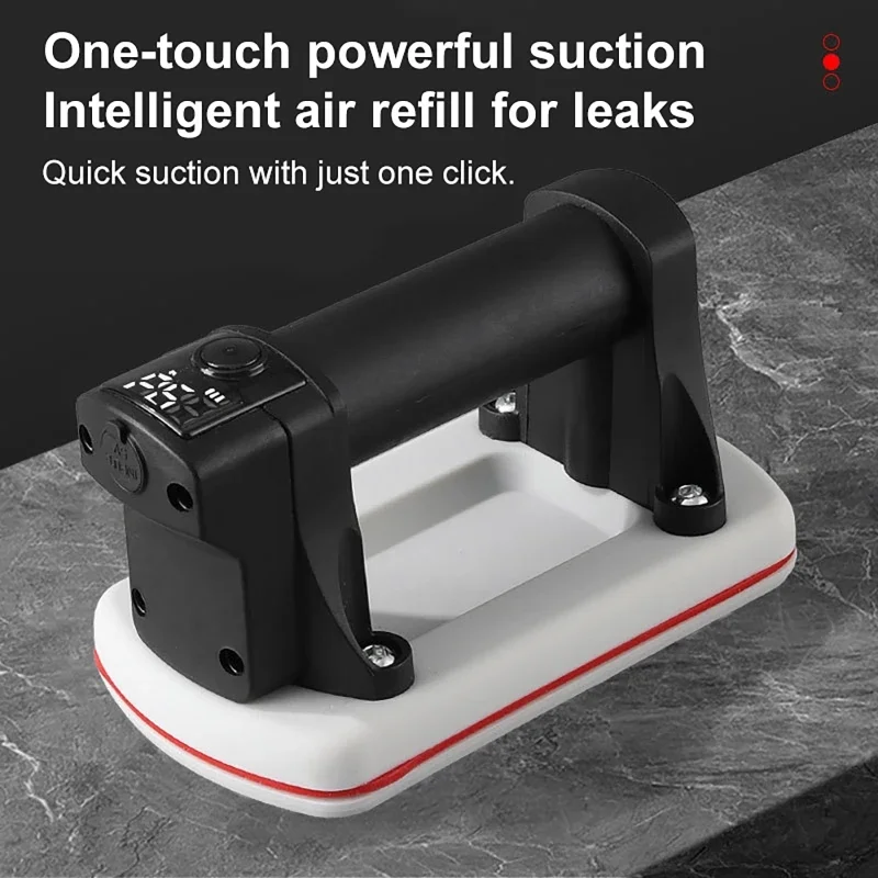 ذكي عالية الطاقة الذكية عرض الكهربائية كوب شفاط المكنسة الكهربائية 90 كجم تحميل الثقيلة بلاط الجرانيت رافع للزجاج التعامل مع أداة