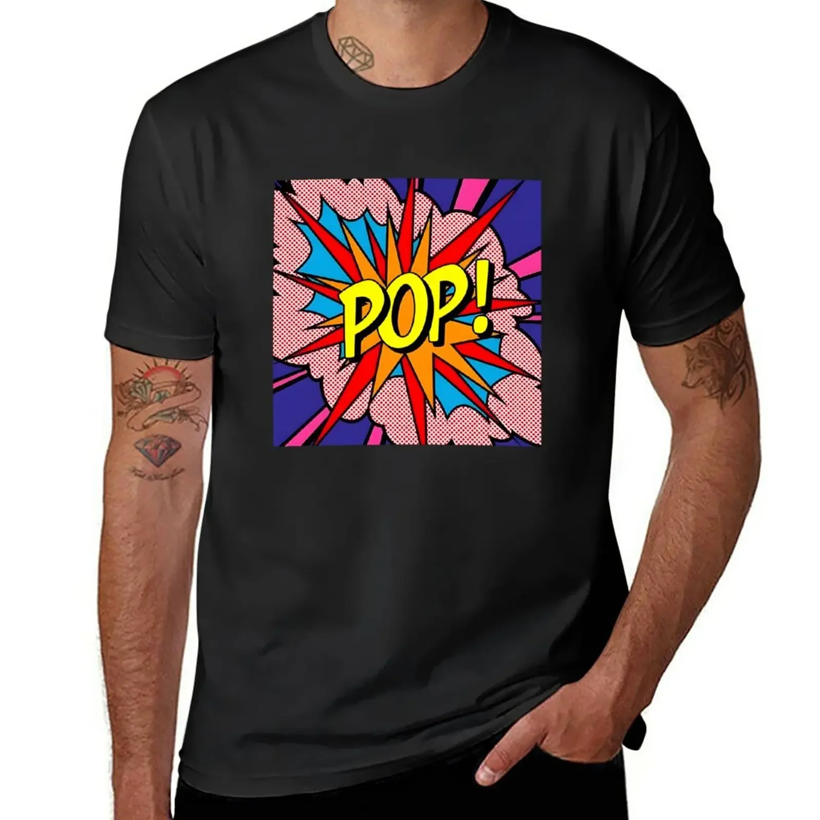 New Roy Lichtenstein Pop Art T-Shirt tees funny t shirt mens clothing