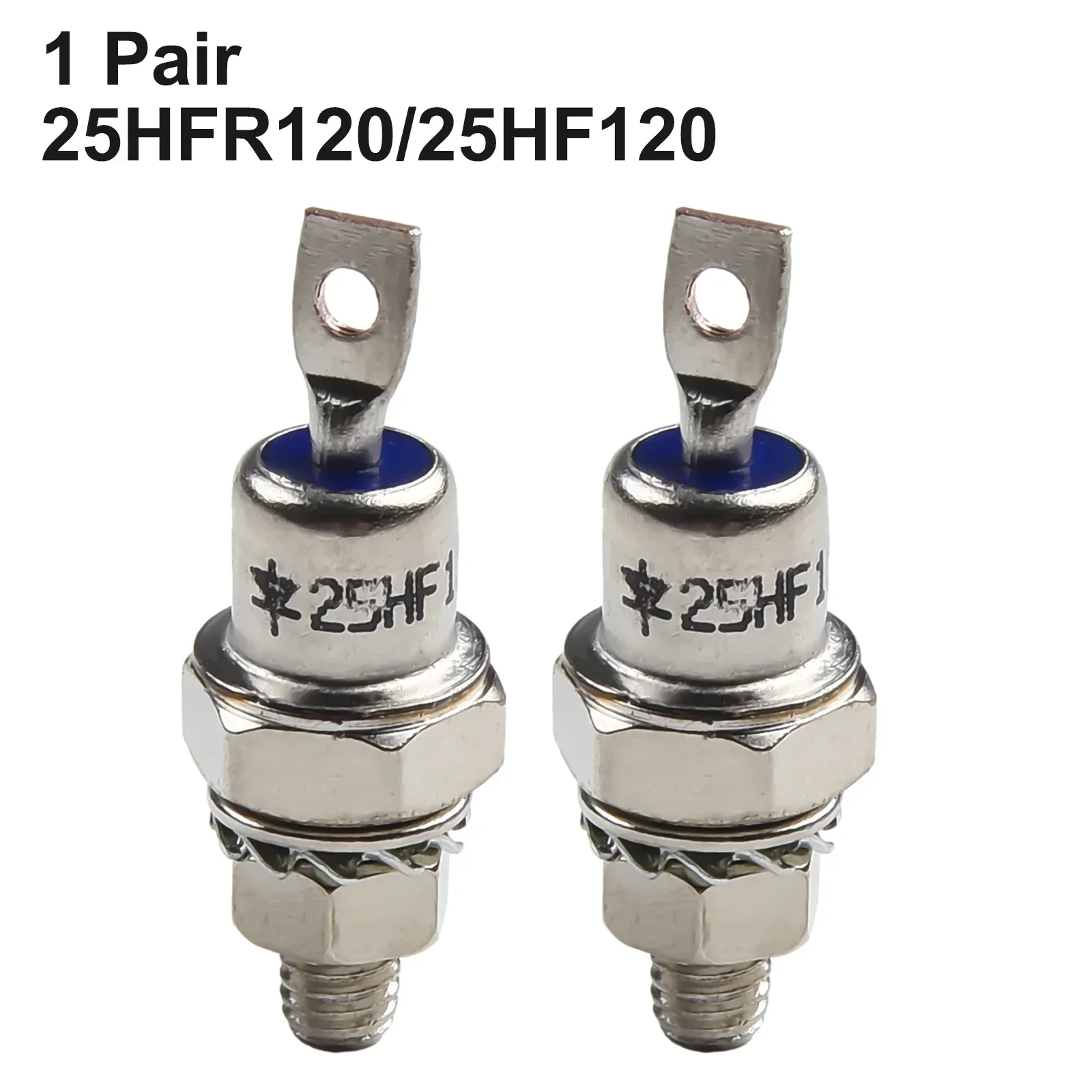 1Pair 25HFR120/25HF120 Rectifier Diode Forward/Reverse Direction Polarity Rectifier 25A For Battery Charge Welder Motor Control