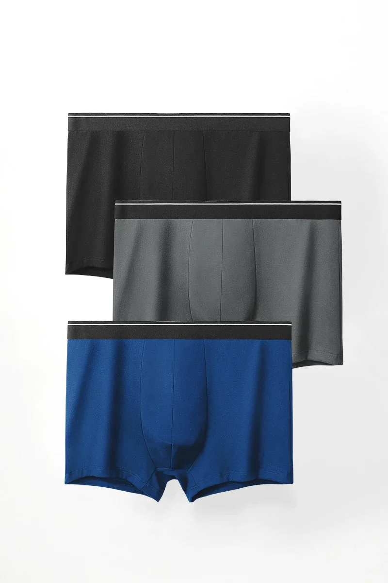 

Men's solid-color underwear, men's pure cotton breathable mid-waist, summer plus-size sports cotton briefs