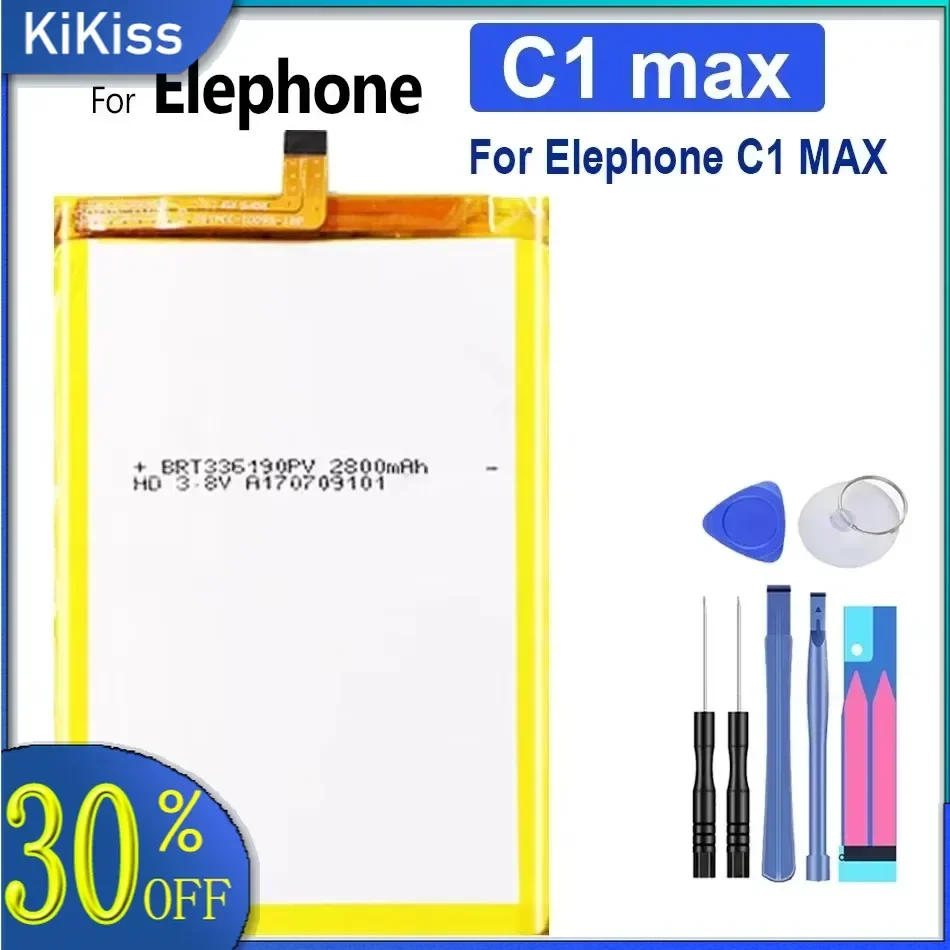 Batería Para Elephone C1 MAX, 2800mAh