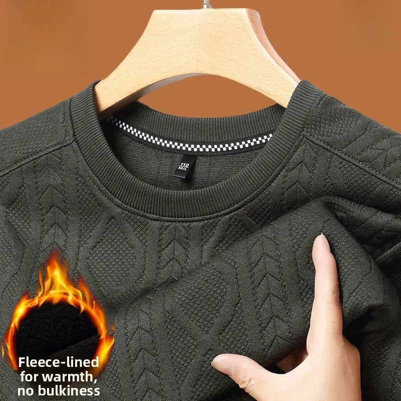 

Трикотажная длинная толстовка из чистого хлопка с круглым вырезом Ne, мужская элитная осенне-зимняя новая повседневная футболка Sle Busin