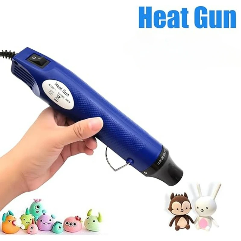 Heat Gun-Mini Hot Air Gun for DIY Crafts Portable Heat Air Gun Tool for Embossing Shrink Wrapping Drying Paint