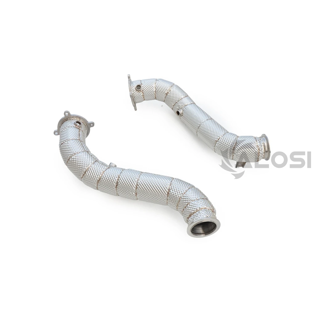 Exhaust downpipe for McLaren 720s 2017-2023 High performance exhaust head, stainless steel exhaust downspout with insulation lay