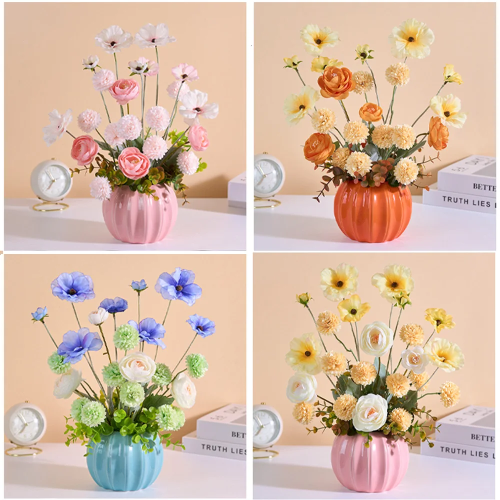 

Simulated flower arrangement, dried flower bouquet home decor living room decoration floral decoration light luxury