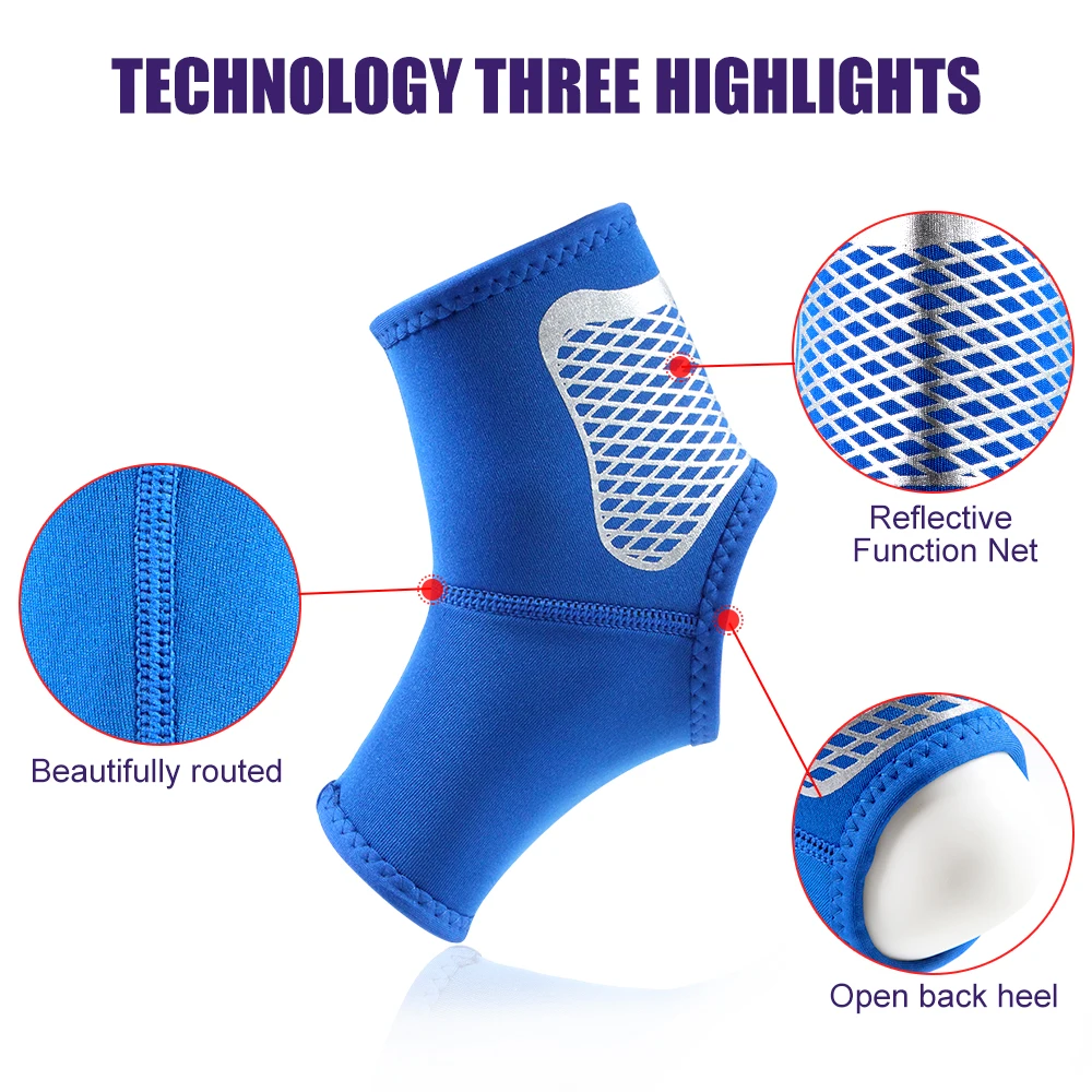 1 PCS Ankle Support Protect Brace Strap Achille Tendon Brace Sprain Protect Orthosis Ankle Fitness Running Football Heel Bandage