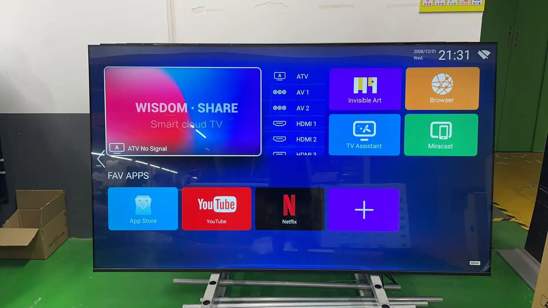 سعر المصنع بالجملة OEM للتخصيص 85 بوصة بدون إطار تلفزيون أندرويد LED 4K الذكي #3